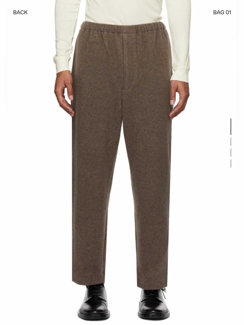 AURALEE cashmere jersey lounge pants